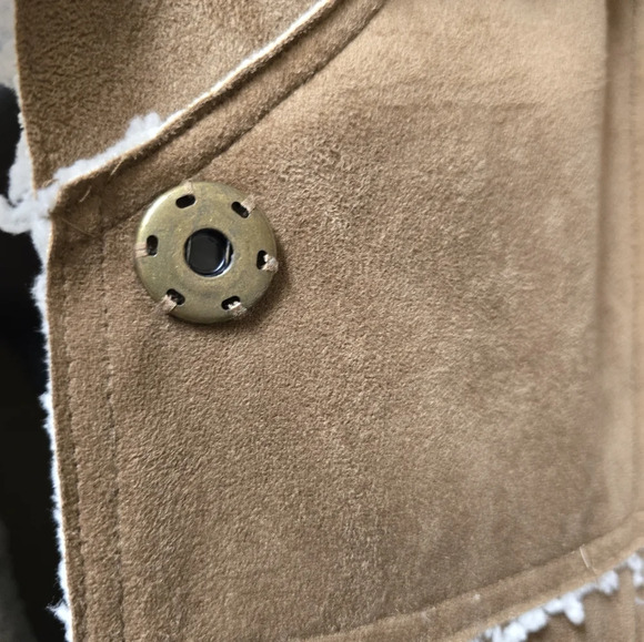 Chico’s Poncho Cape Jacket Sherpa Sz8/10 - Picture 16 of 17